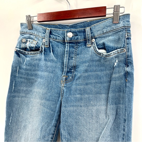 7 FOR ALL MANKIND Woman's Josefina Hidden Button Fly Denim Jeans Size 28 - Picture 3 of 14